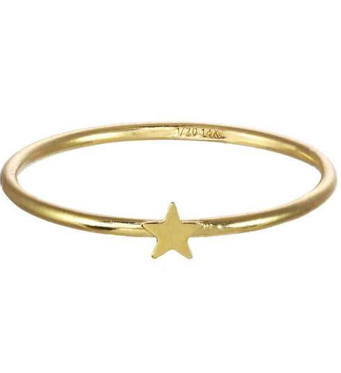 Anello stella d'oro
